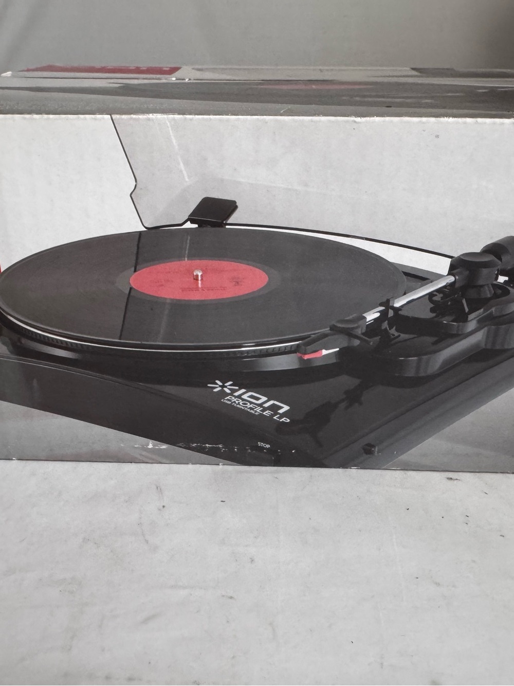 ION Profile LP Vinyl Conversion Black Turntable CD/MP3